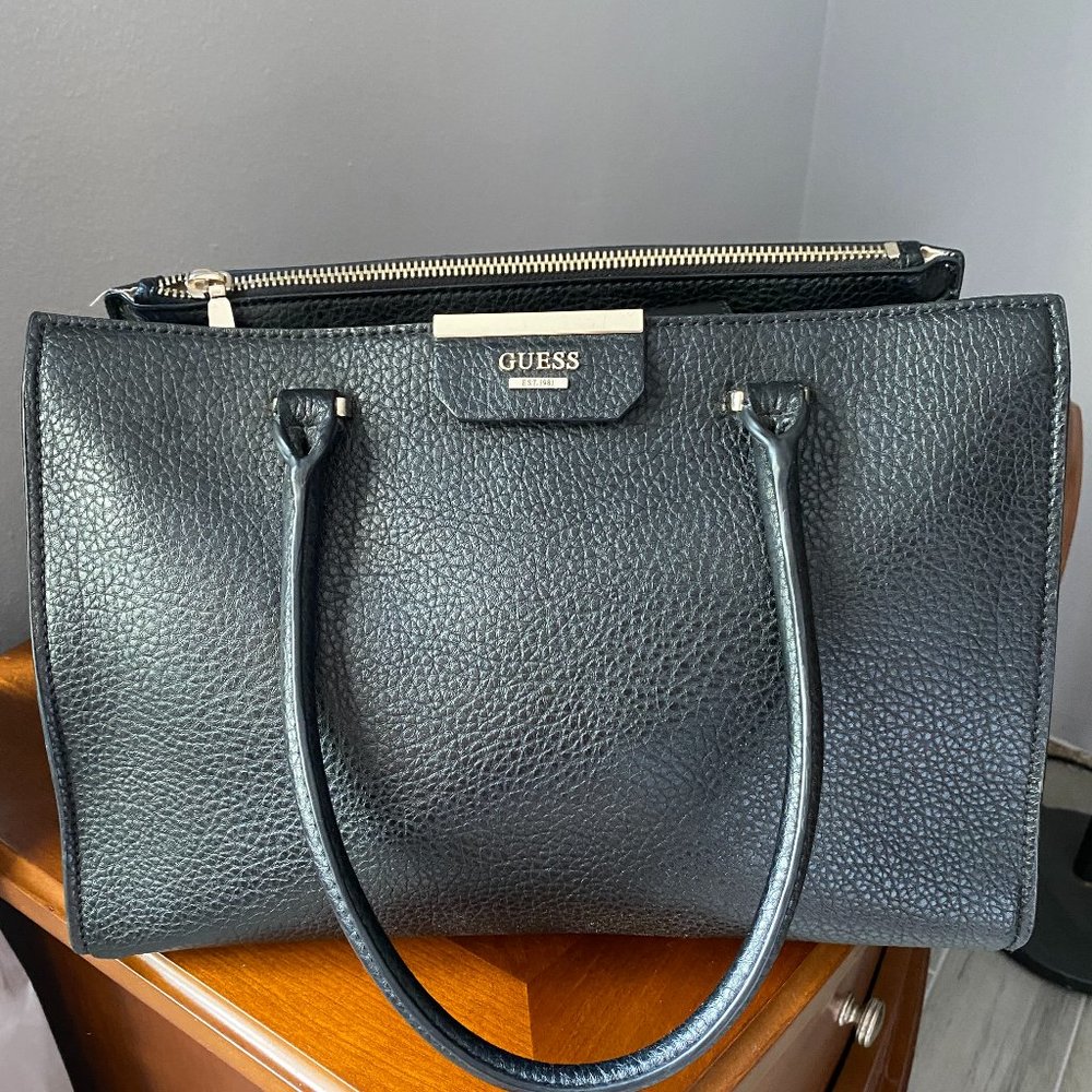 GUESS Black Satchel Purse